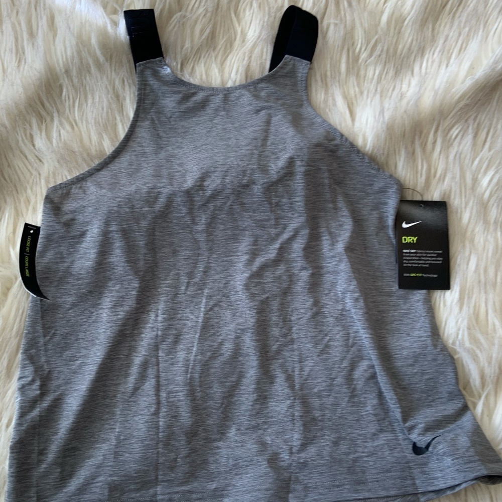 Nike Gray Dry-Fit Elevated Training Tank Top